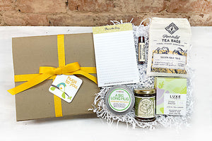 Send a Big Long Hug to someone. This meaningful gift is the perfect way to say I am thinking of you. A Hug Box filled with local artisan goods that will make them smile. 