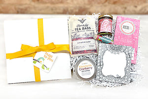 Berry Big Hugs Hug Box. Send a box full of sweet treats. Local artisan goodies. Perfect for birthday, thinking of you, Mothers Day, Valentines Day gift to send a hug.