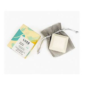 EUCALYPTUS ALOE SHOWER STEAMER - Made with eucalyptus essential oil. Creates an aromatherapy steam shower that is helpful to relieve congestion. comes with mesh bag to hang in shower. Made by Cait & Co. in Ohio.