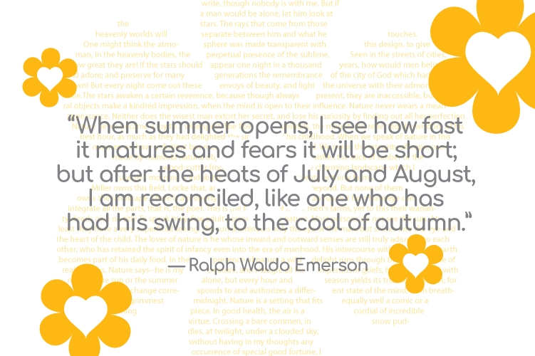 August. Still summer fun.