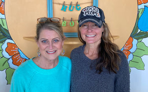 Laura Meredith and Vicki Sanders at the Hug Box shop in Historic Downtown Newnan Georgia.