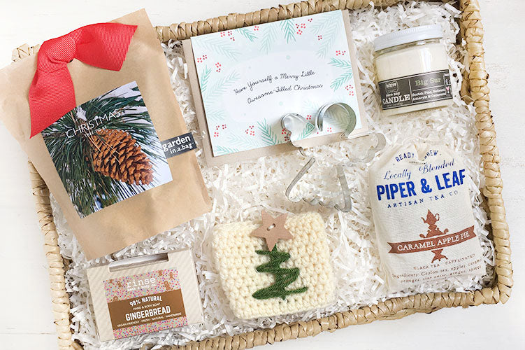 Christmas gifts. Holiday Hug Box gifts to send a hug