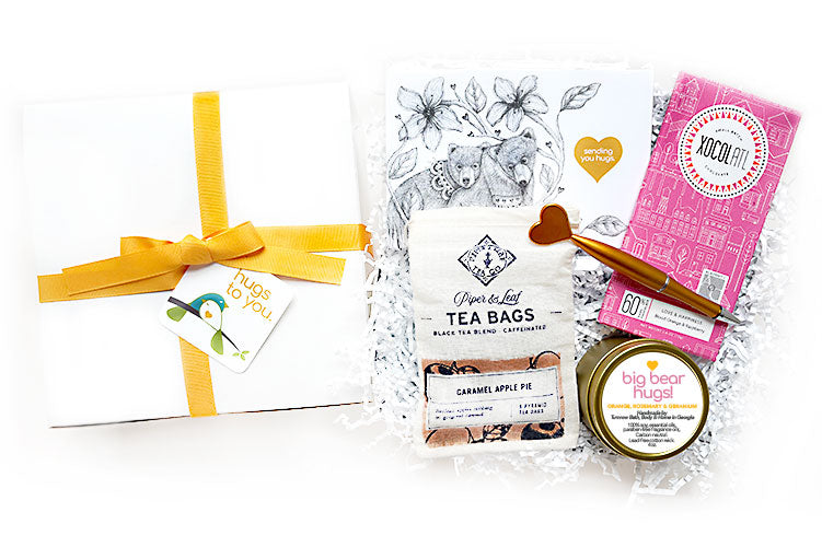 BERRY BIG BEAR HUGS HUG BOX GIFT - Send them Berry Big Bear Hugs and give them a hug from afar. A sweet and meaningful gift box for birthday, thinking of you, college care, employee gift
