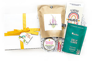 Send a bouquet of hugs that will bloom even longer! Gift box filled with local artisan goodies. A meaningful way to say Happy Valentine's Day, Happy Birthday, Get Well or Sympathy gift.&nbsp;