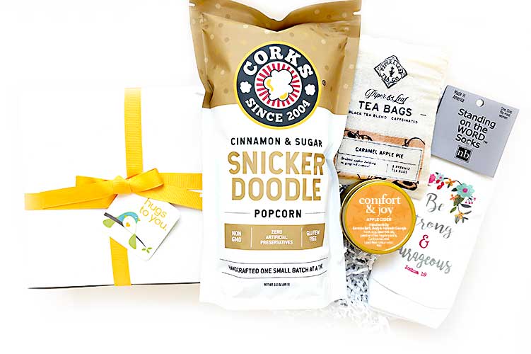 COMFORT AND JOY HUG BOX GIFT. Send them a gift box of comfort and joy! All natural, made by local artisans, woman-owned small businesses.