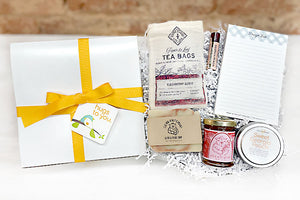 Hang in there sweet-tea gift box. Send a hug for get well, cheer up, thinking of you. A gift box filled with local artisan goods. A perfect Georgia or Southern gift.