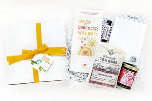 Hang in there sweet-tea gift box. Send a hug for get well, cheer up, thinking of you. A gift box filled with local artisan goods. A perfect Georgia or Southern gift.