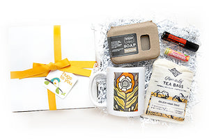 HAPPY HEALTHY HUGS HUG BOX - Send them a gift box of happy healthy hugs! All natural and all good for them and will bring a smile!