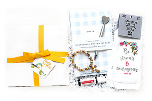 HUGS OF STRENGTH HUG BOX - Send strength, courage and hugs with this meaningful and encouraging gift! A gift box filled with faith.