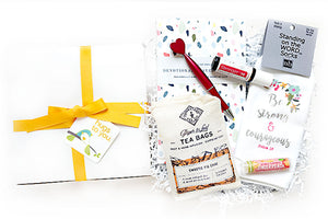 HUGS OF STRENGTH HUG BOX - Send strength, courage and hugs with this meaningful and encouraging gift! A gift box filled with faith.