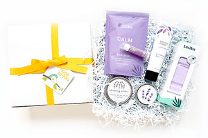 LAVENDER HUGS HUG BOX - A box of self-care hugs to relax in lavender and bring some rest and calm. A lovely gift for thinking of you, sympathy, get well, birthday gift.