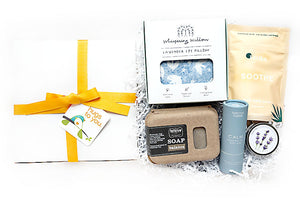THINKING OF YOU HUG BOX - Send a hug box filled with calming and thoughtful artisan goodies for self-care. Thinking of You Hug Box is perfect for a sympathy gift, cheer up gift. It will surely lift them up.