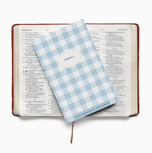 PRAYERS JOURNAL - 30-day guided prayer journal that's the perfect devotional companion. The simple format leads users through reading scripture, reflecting on truth, and responding in prayer. 5x8 inches. Stitched with white thread. Neatly packaged with an informational belly band. Made by Muscadine Press in Mississippi. Comes with heart pen.