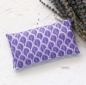 LAVENDER EYE PILLOW -  This will hug their eyes and mind. Made with 100% natural ingredients, long grain rice, organic dried lavender buds and organic Bulgarian lavender essential oil. Cotton exterior and lining. Packaged with use instructions. Handmade by SaidoniaEco in Florida.