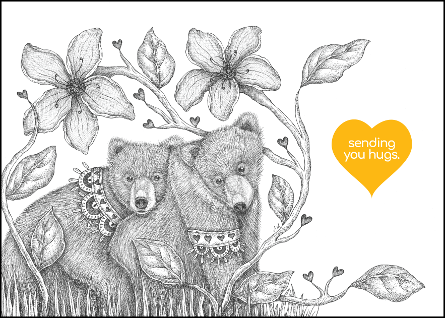 BERRY BIG BEAR HUGS HUG BOX GIFT - Send them Berry Big Bear Hugs and give them a hug from afar. A sweet and meaningful gift box for birthday, thinking of you, college care, employee gift