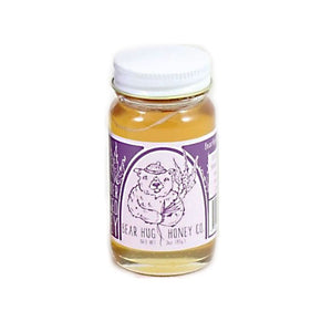 LAVENDER HONEY - Pure, raw honey infused with lavender flowers by Bear Hug Honey and their hardworking bees in Georgia. The perfect healthy sweetener for coffee, tea toast and more.